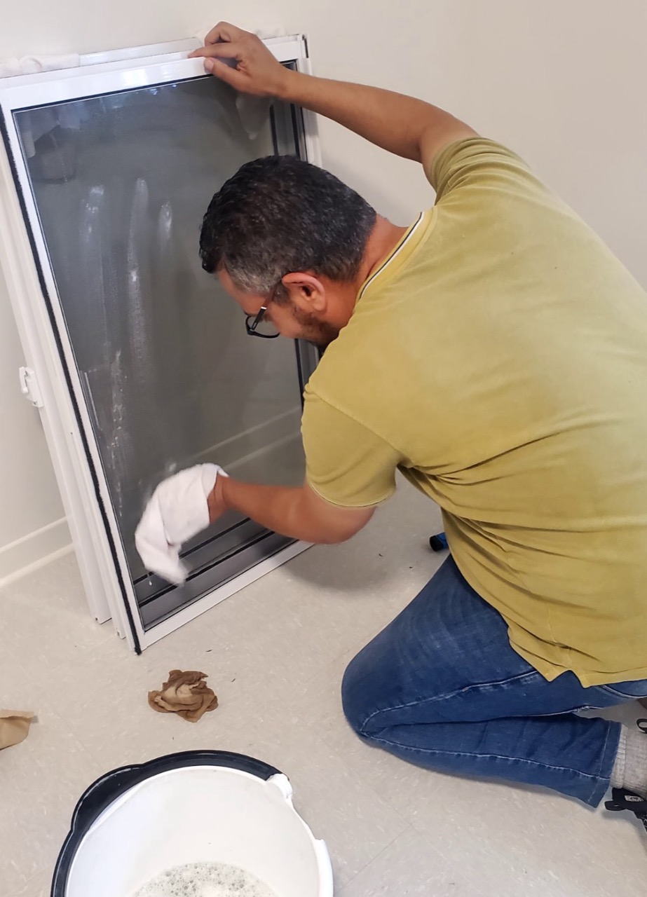 A member of our team at work